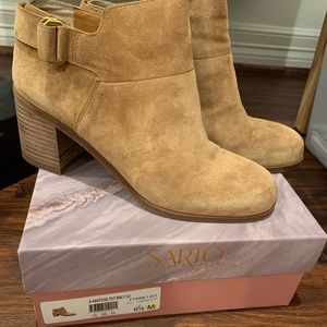 Franco Sarto Matisse Bootie in Tan Suede